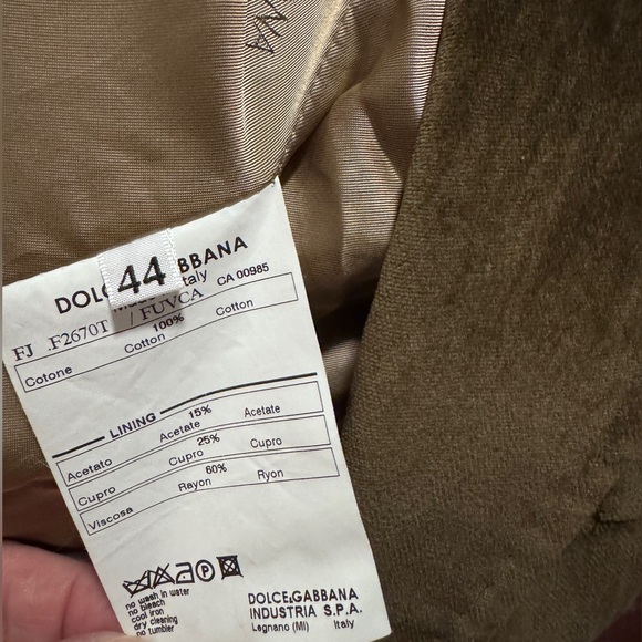 Dolce & Gabbana Velvet Blazer - Picture 6 of 14